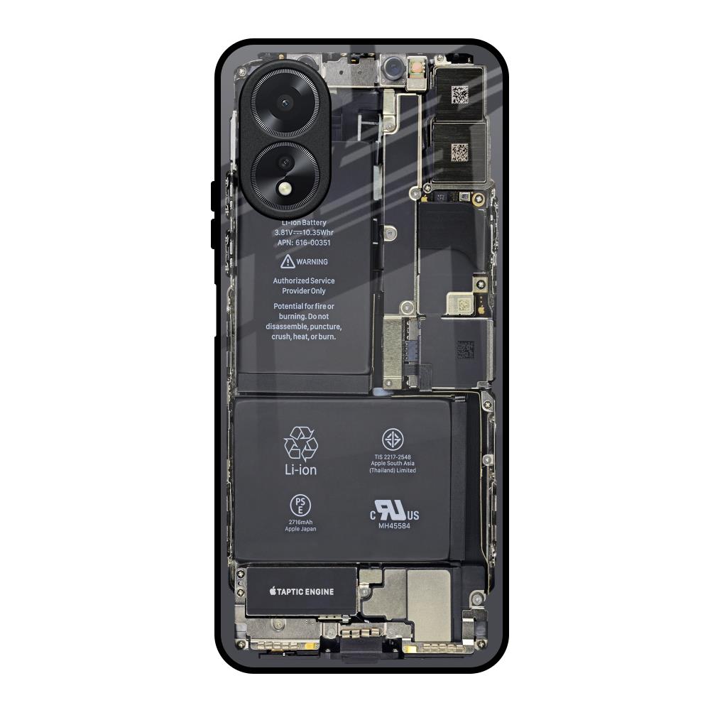 Skeleton Inside Oppo A38 Glass Back Cover Online