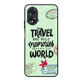 Travel Stamps Oppo A38 Glass Back Cover Online