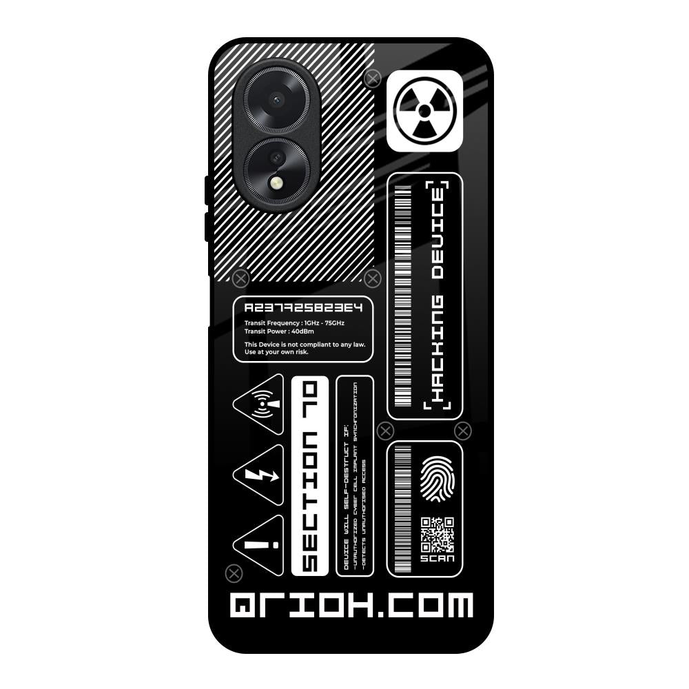 Futuristic Art Oppo A38 Glass Back Cover Online