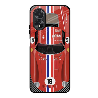 Racing Vintage Oppo A38 Glass Back Cover Online