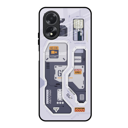 Tech Savvy Oppo A38 Glass Back Cover Online