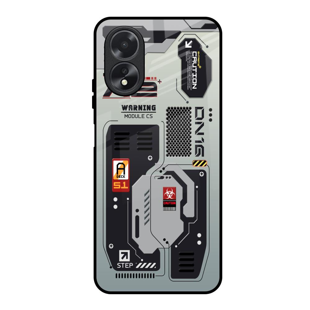 Techno Vibes Oppo A38 Glass Back Cover Online