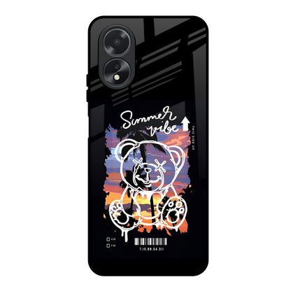 Summer Vibe Oppo A38 Glass Back Cover Online