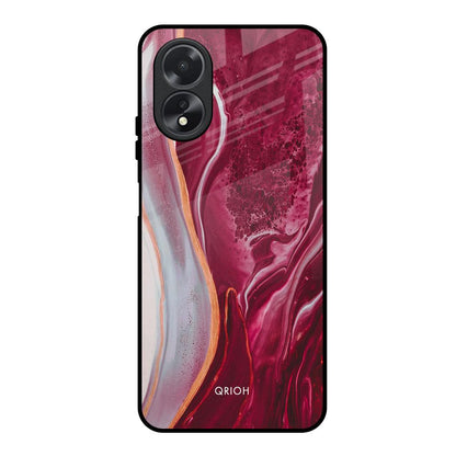 Crimson Ruby Oppo A38 Glass Back Cover Online