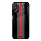 Vertical Stripes Oppo A38 Glass Back Cover Online