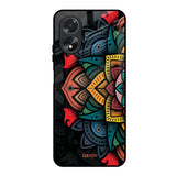 Retro Gorgeous Flower Oppo A38 Glass Back Cover Online