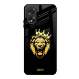 Lion The King Oppo A38 Glass Back Cover Online
