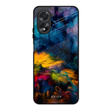 Multicolor Oil Painting Oppo A38 Glass Back Cover Online