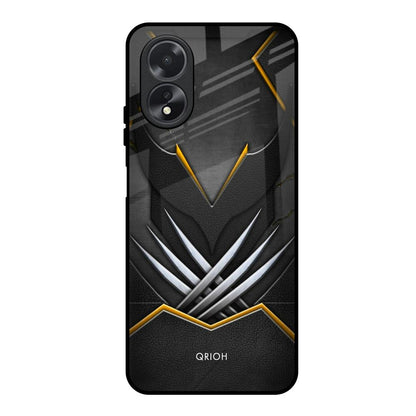 Black Warrior Oppo A38 Glass Back Cover Online