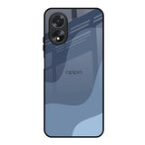 Navy Blue Ombre Oppo A38 Glass Back Cover Online