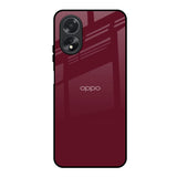 Classic Burgundy Oppo A38 Glass Back Cover Online