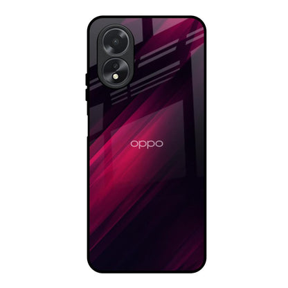 Razor Black Oppo A38 Glass Back Cover Online