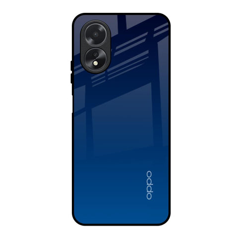 Very Blue Oppo A38 Glass Back Cover Online