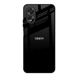 Jet Black Oppo A38 Glass Back Cover Online