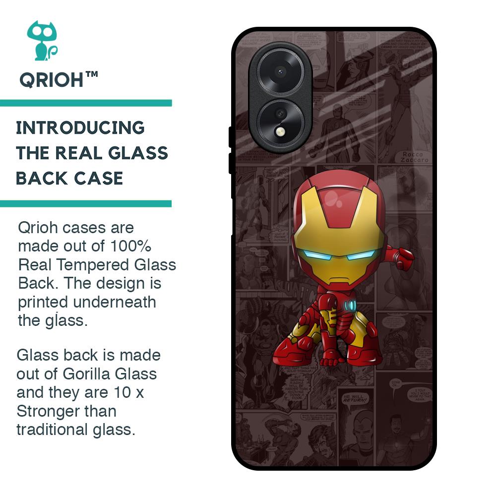 Angry Baby Super Hero Glass Case for Oppo A38