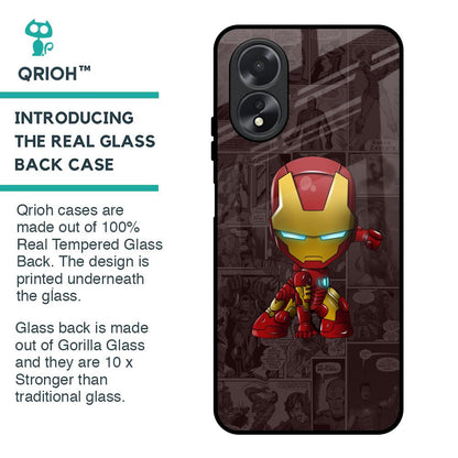 Angry Baby Super Hero Glass Case for Oppo A38