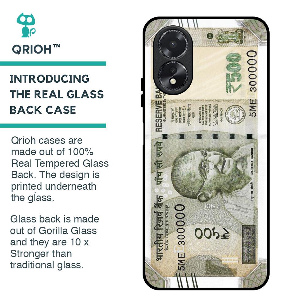 Cash Mantra Glass Case for Oppo A38
