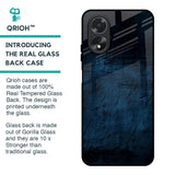 Dark Blue Grunge Glass Case for Oppo A38