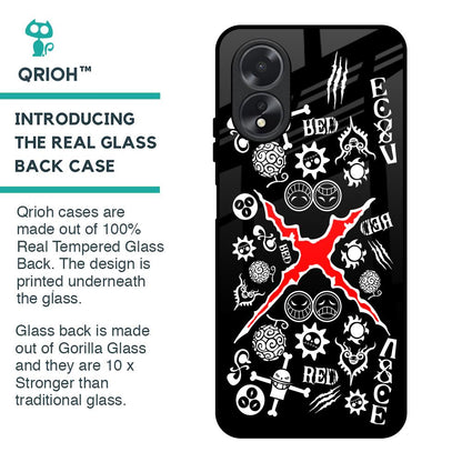 Red Zone Glass Case for Oppo A38
