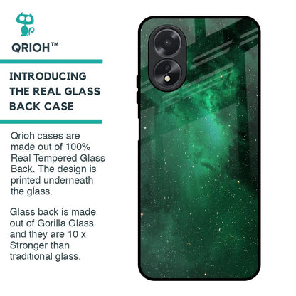 Emerald Firefly Glass Case For Oppo A38