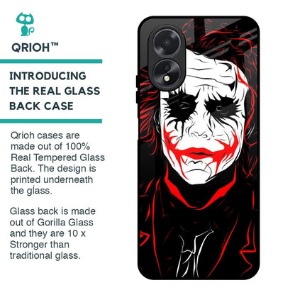 Life In Dark Glass Case For Oppo A38