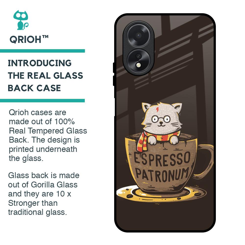Tea With Kitty Glass Case For Oppo A38