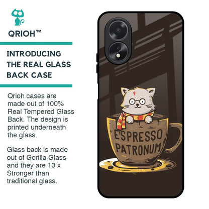 Tea With Kitty Glass Case For Oppo A38
