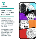 Anime Sketch Glass Case for Oppo A38