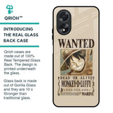 Luffy Wanted Glass Case for Oppo A38