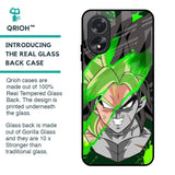 Anime Green Splash Glass Case for Oppo A38