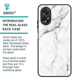 Modern White Marble Glass Case for Oppo A38