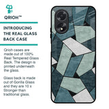 Abstact Tiles Glass Case for Oppo A38