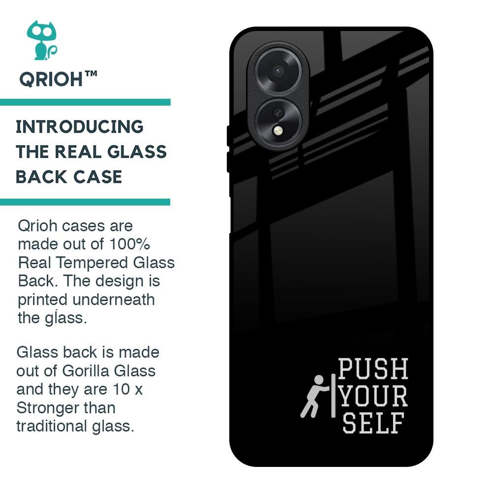 Push Your Self Glass Case for Oppo A38