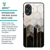 Tricolor Pattern Glass Case for Oppo A38