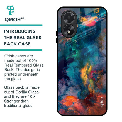 Cloudburst Glass Case for Oppo A38