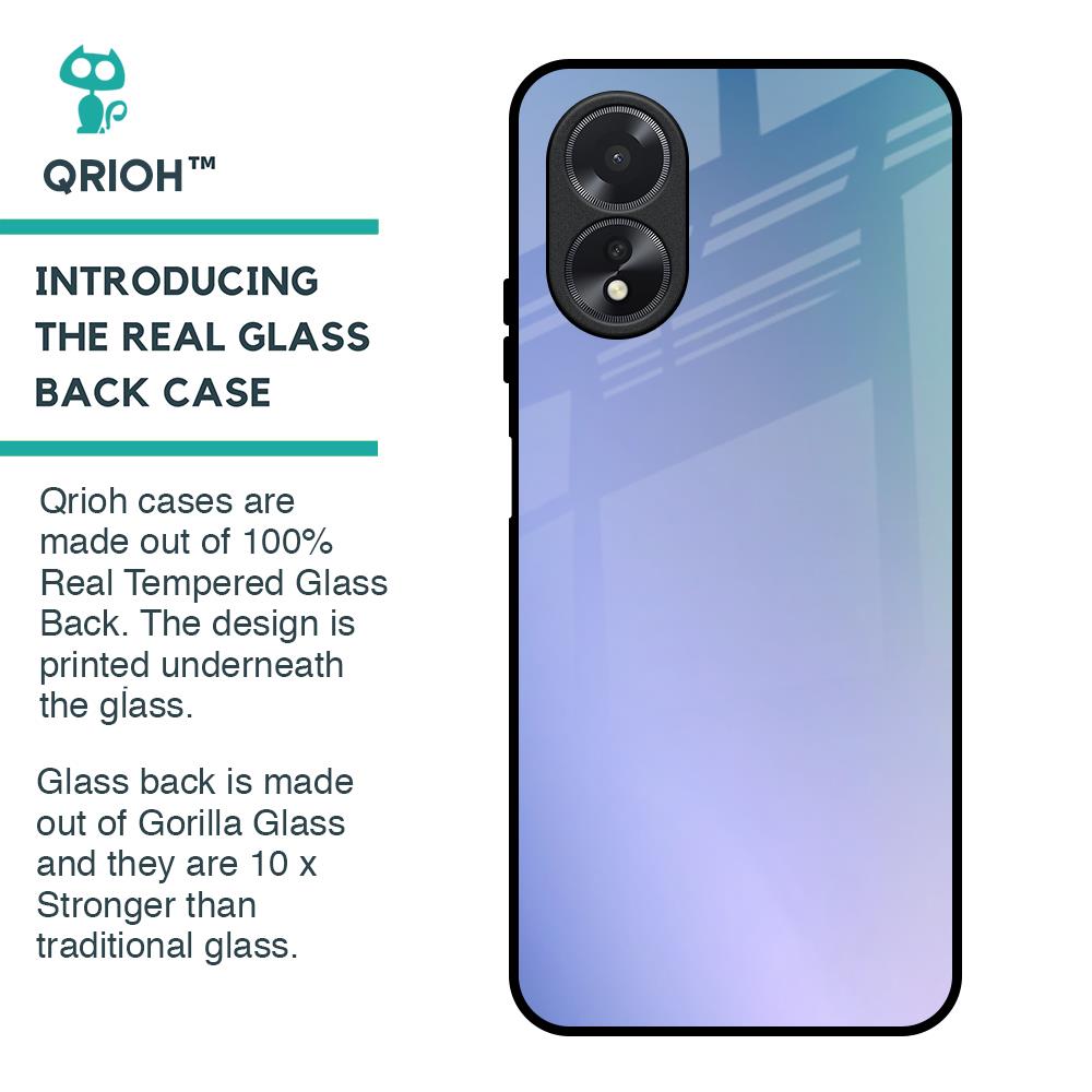 Abstract Holographic Glass Case for Oppo A38