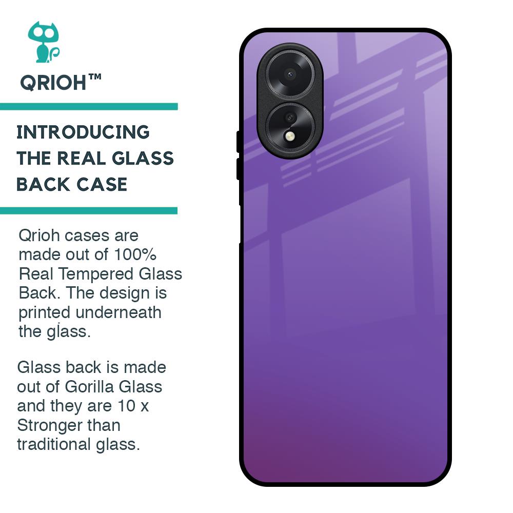 Ultraviolet Gradient Glass Case for Oppo A38