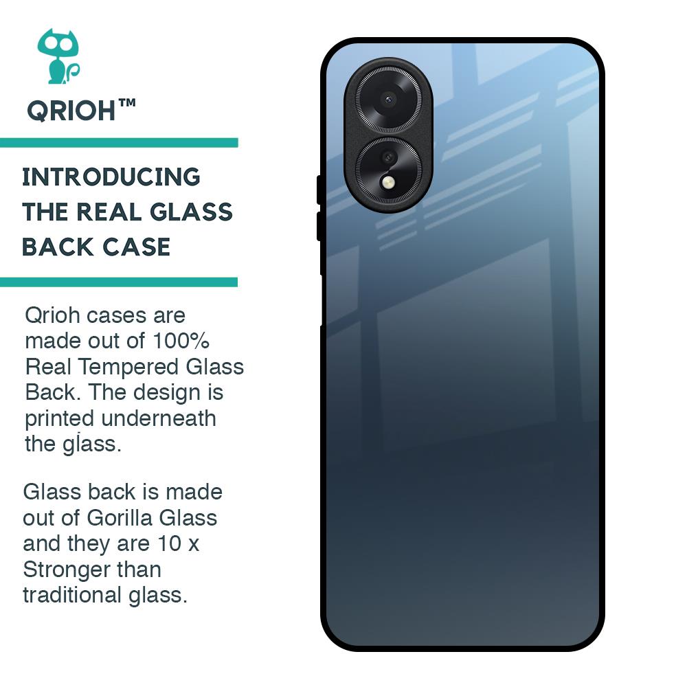 Tricolor Ombre Glass Case for Oppo A38