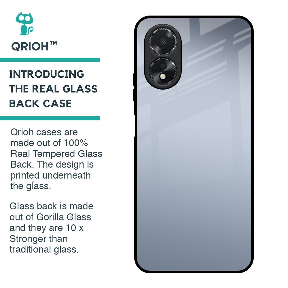 Space Grey Gradient Glass Case for Oppo A38