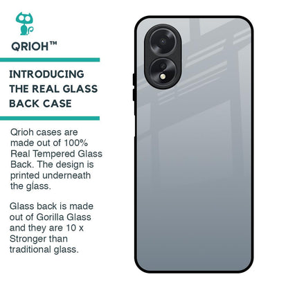 Smokey Grey Color Glass Case For Oppo A38