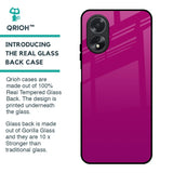 Magenta Gradient Glass Case For Oppo A38