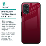 Wine Red Glass Case For Oppo A38