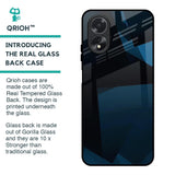 Polygonal Blue Box Glass Case For Oppo A38