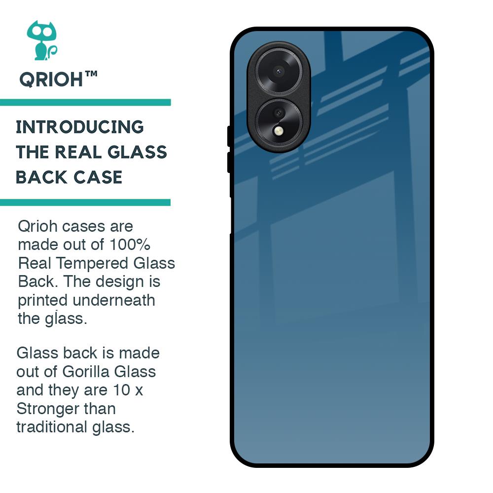 Deep Sea Space Glass Case for Oppo A38