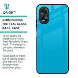 Blue Aqua Glass Case for Oppo A38