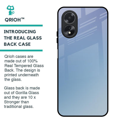 Light Sky Texture Glass Case for Oppo A38