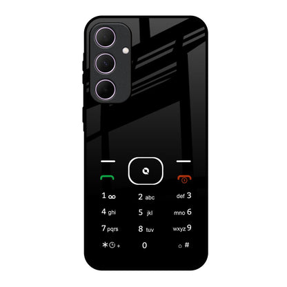 Classic Keypad Pattern Samsung Galaxy A35 5G Glass Back Cover Online