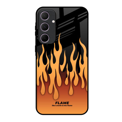 Fire Flame Samsung Galaxy A35 5G Glass Back Cover Online