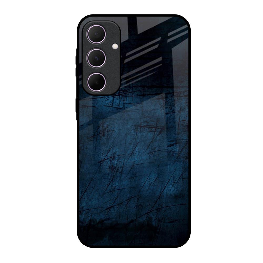 Dark Blue Grunge Samsung Galaxy A35 5G Glass Back Cover Online