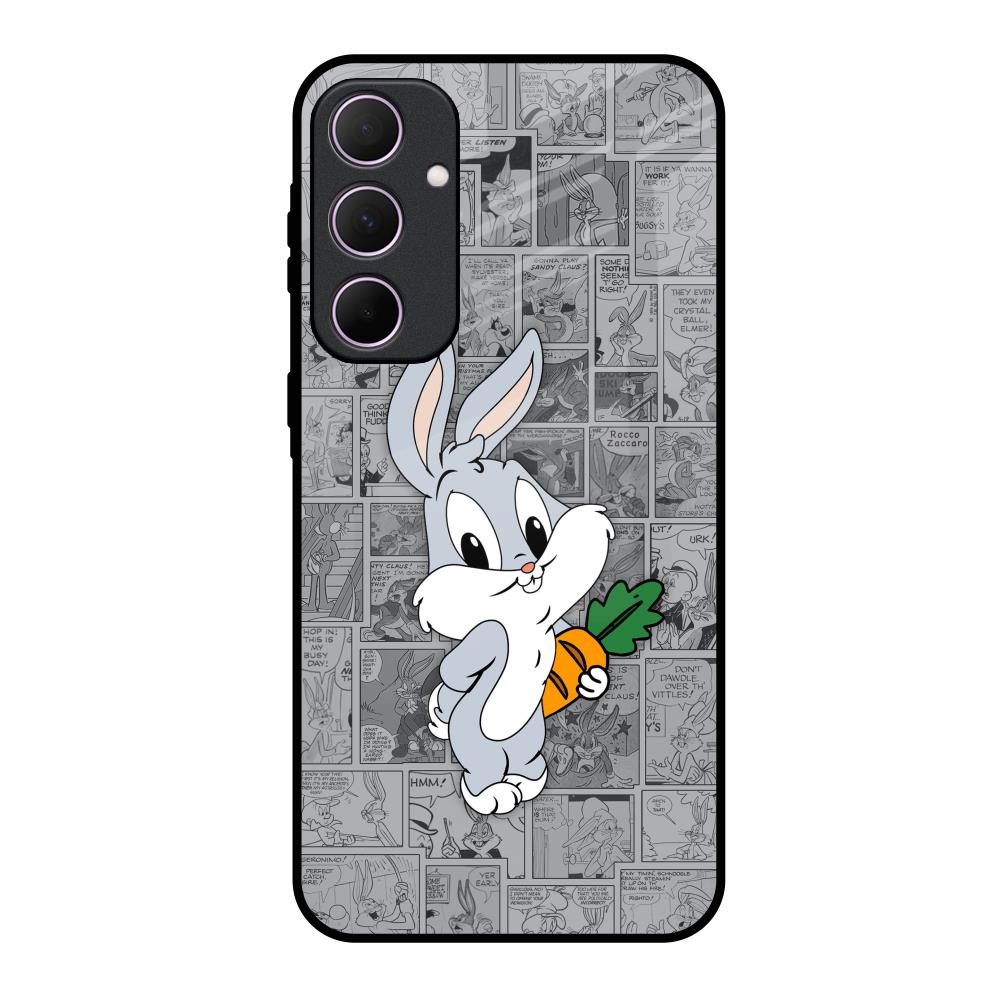 Cute Baby Bunny Samsung Galaxy A35 5G Glass Back Cover Online